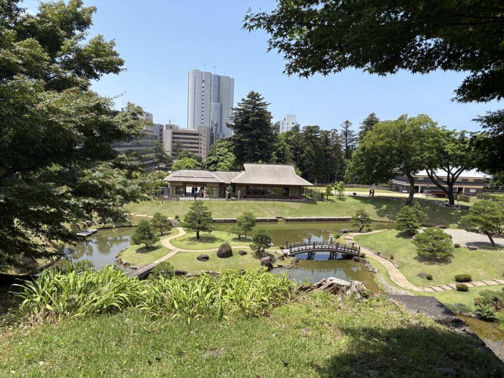 金沢城の庭園
