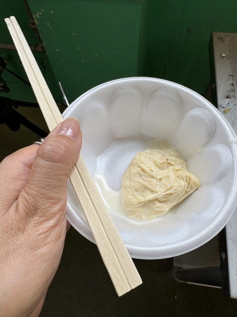 すくった湯葉